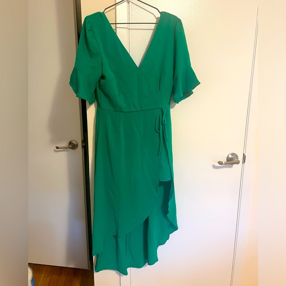 green long dress